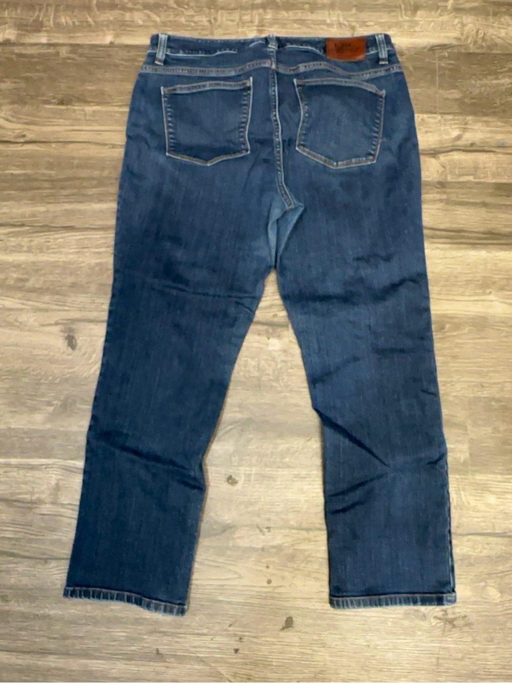 Lauren Ralph Lauren LRL Women’s Straight Leg Stretch Jeans Dark Wash Petite 12P - Picture 3 of 6